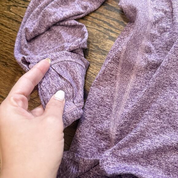 ATHLETA WomoUptempo II Hoodie Sweatshirt in Pinot Plum Heather Size Large 2419 - Picture 4 of 9